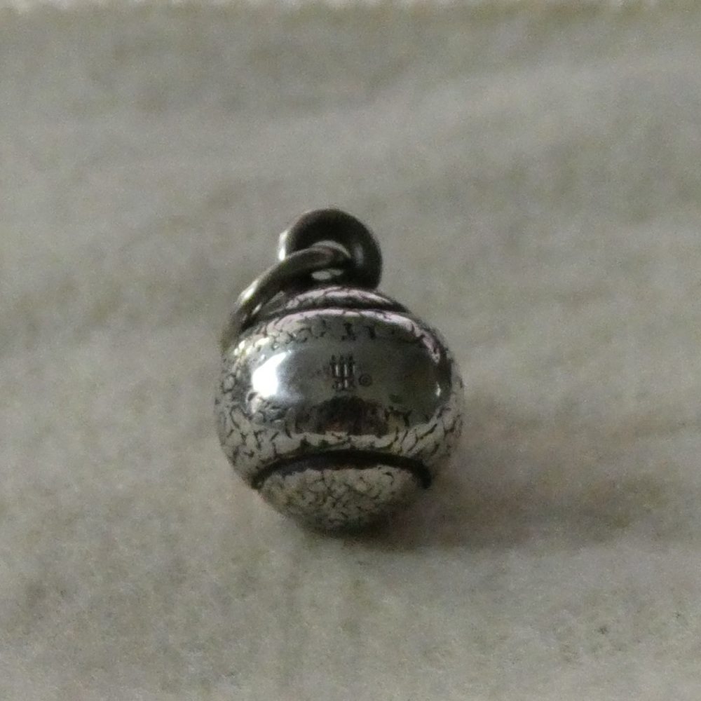 James Avery Tennis Ball Silver Charm